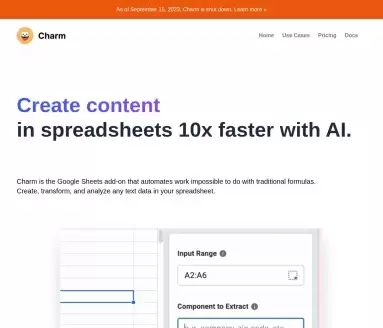 Charm AI 表格助手