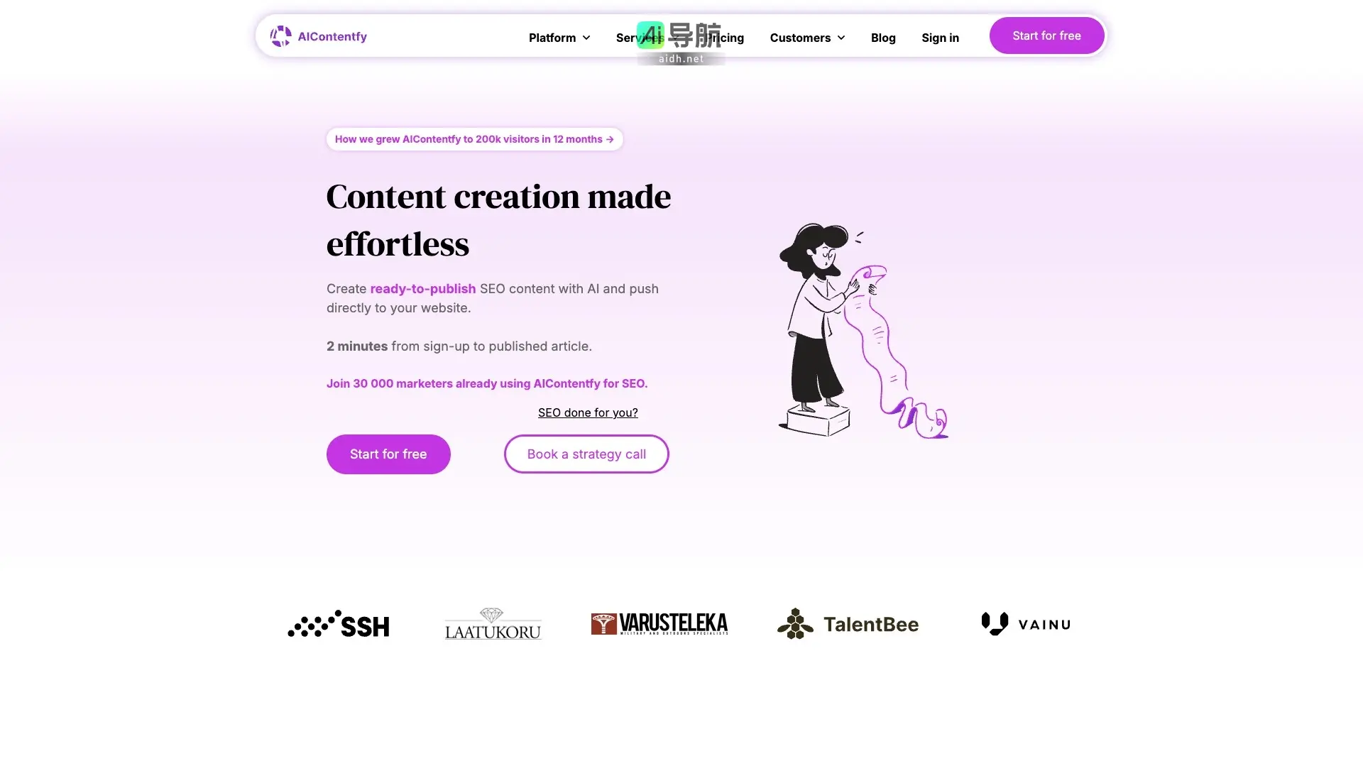 AIContentfy 提供一站式AI驱动的SEO内容创作平台，助力快速发布高质量文章