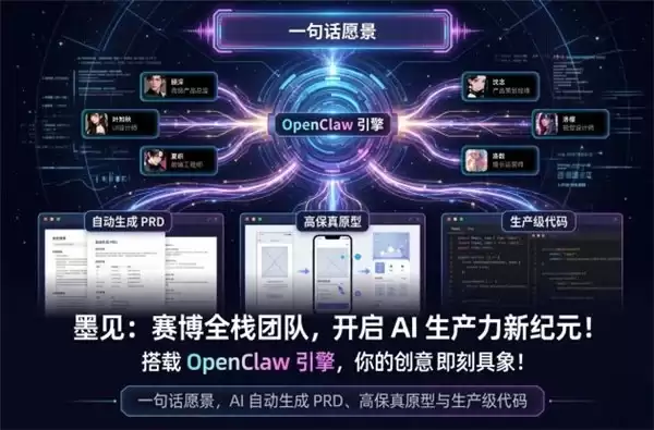 墨见首发:基于OpenClaw引擎,你的全栈”赛博合伙人“已上线