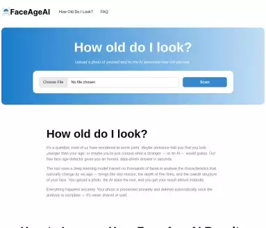 How Old Do I Look AI