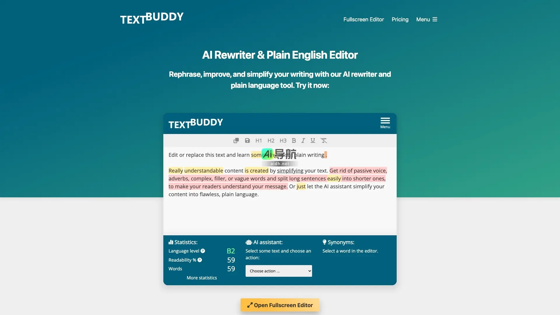 AI Rewriter 通过智能重写和简化工具，提升写作清晰度与效率