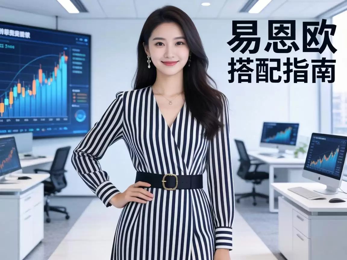 易恩欧条纹裙多种风格搭配展示图