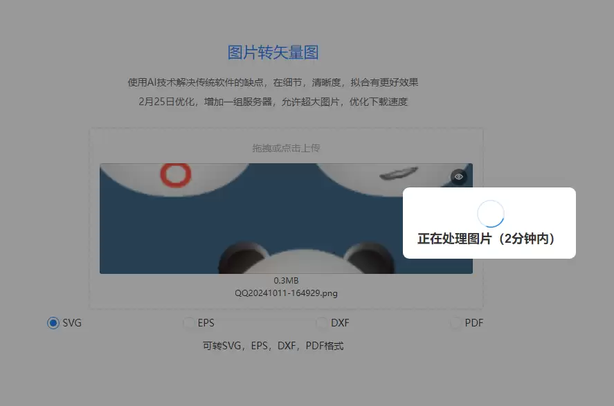 AI转换处理中示意