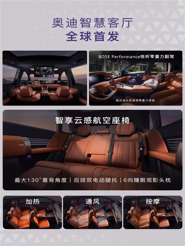 26.98万起 上汽奥迪E7X上市:起步100度电能跑705km