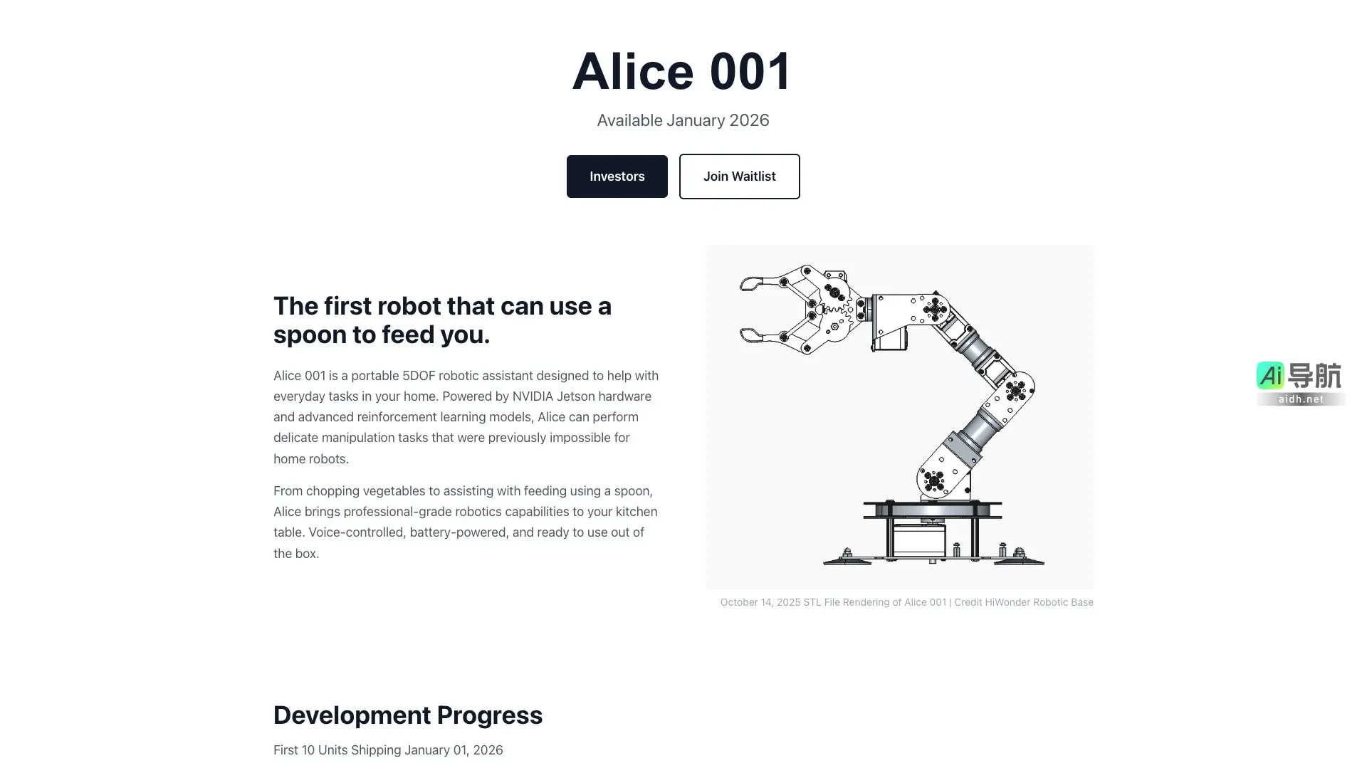 Alice 001 是一款便携式智能机器人,专注于家庭日常任务辅助,提供专业级操控体验