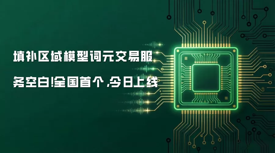 填补区域模型词元交易服务空白!全国首个,今日上线