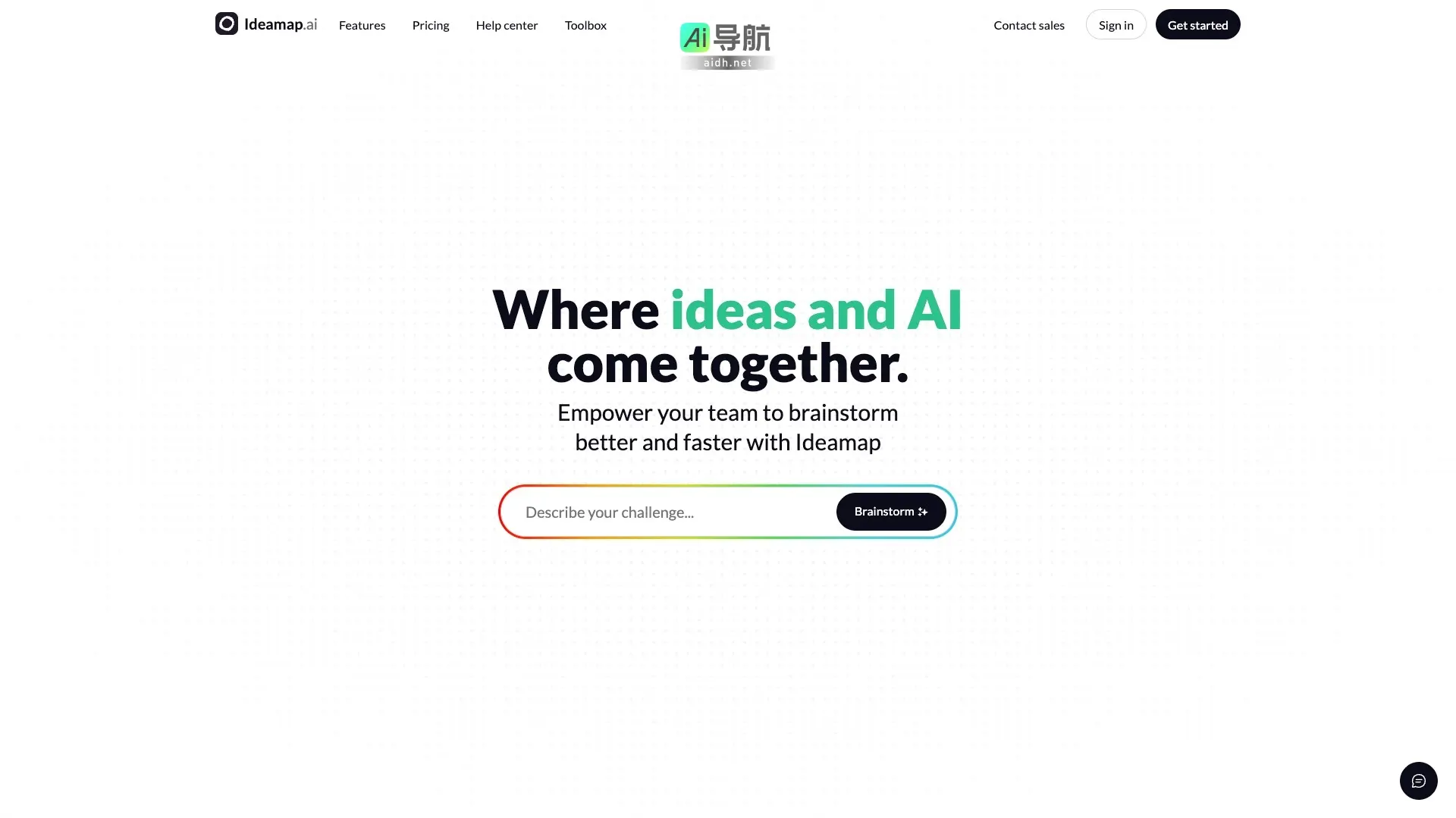 Ideamap 是一个通过AI技术帮助用户快速生成和组织创意的平台