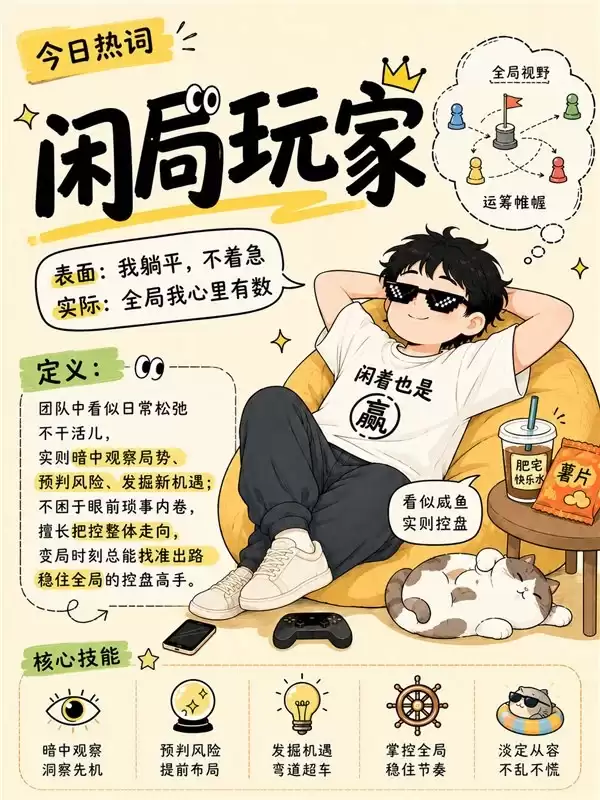 闲局玩家:非被动躺平,而是主动控局的清醒者