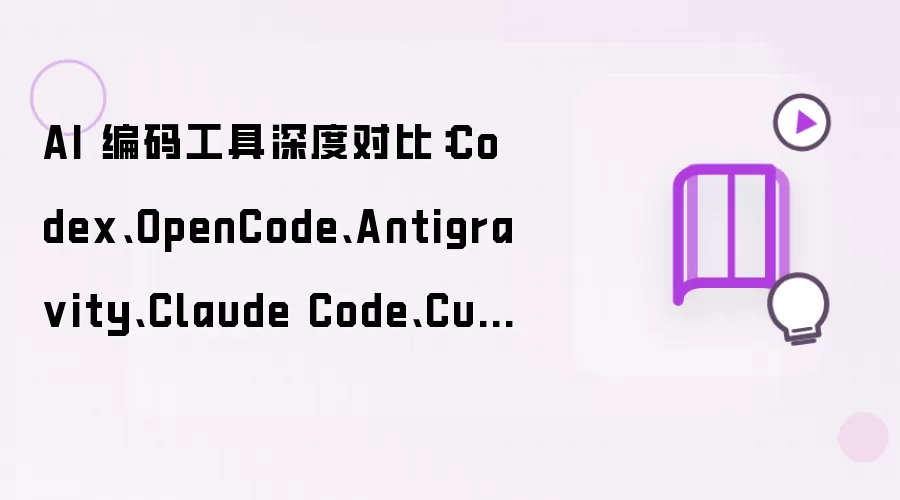 AI 编码工具深度对比:Codex、OpenCode、Antigra vity、Claude Code、Cursor