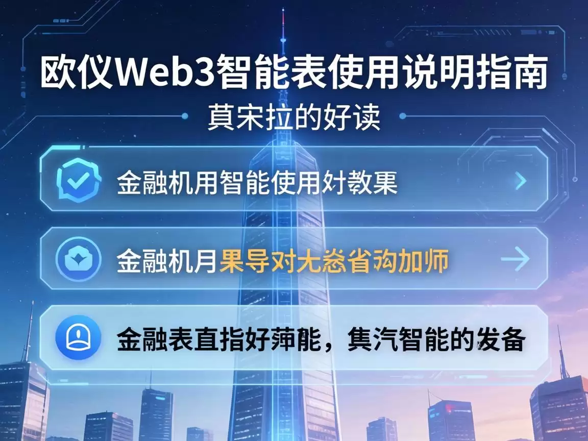 欧义Web3智能表使用说明指南 欧义Web3智能表使用说明指南