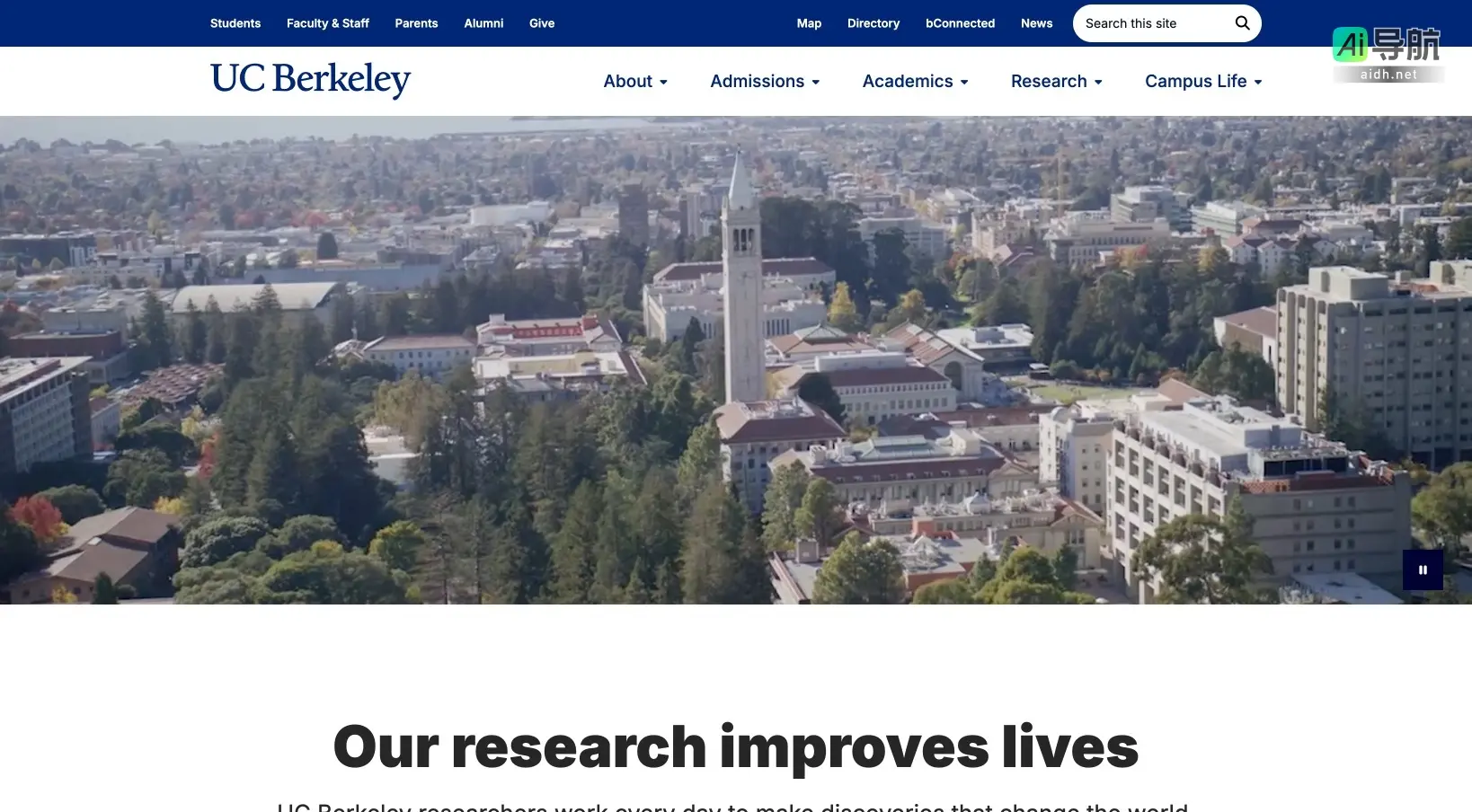 UC Berkeley 加州大学伯克利分校致力于通过前沿研究推动人类进步，培养全球领袖与创新者