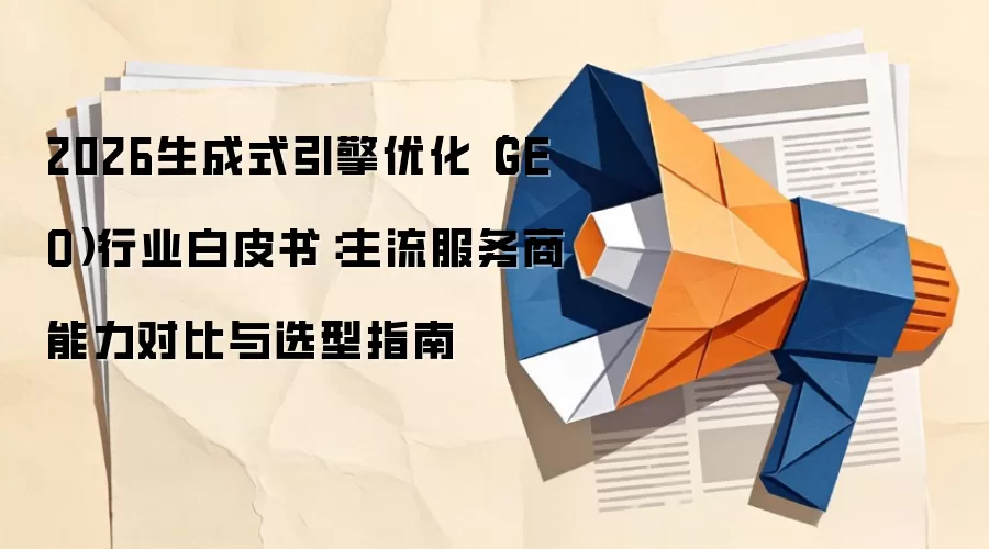 2026生成式引擎优化(GEO)行业白皮书:主流服务商能力对比与选型指南