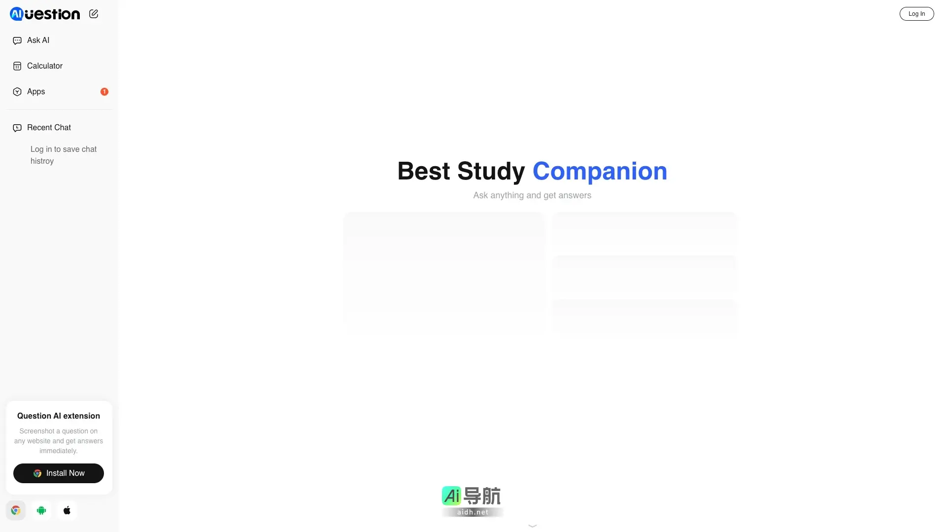 Question AI 是一个智能问答助手，快速解决问题并提供学习支持