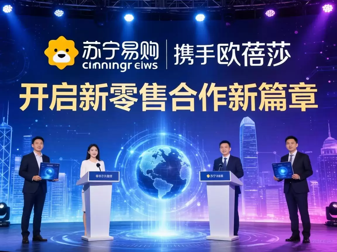 苏宁易购与欧蓓莎战略合作签约仪式现场,共同开启新零售篇章 苏宁易购与欧蓓莎战略合作签约仪式现场,共同开启新零售篇章