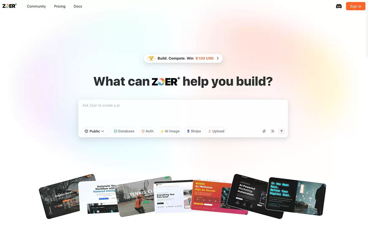 ZOER-AI全栈应用开发平台