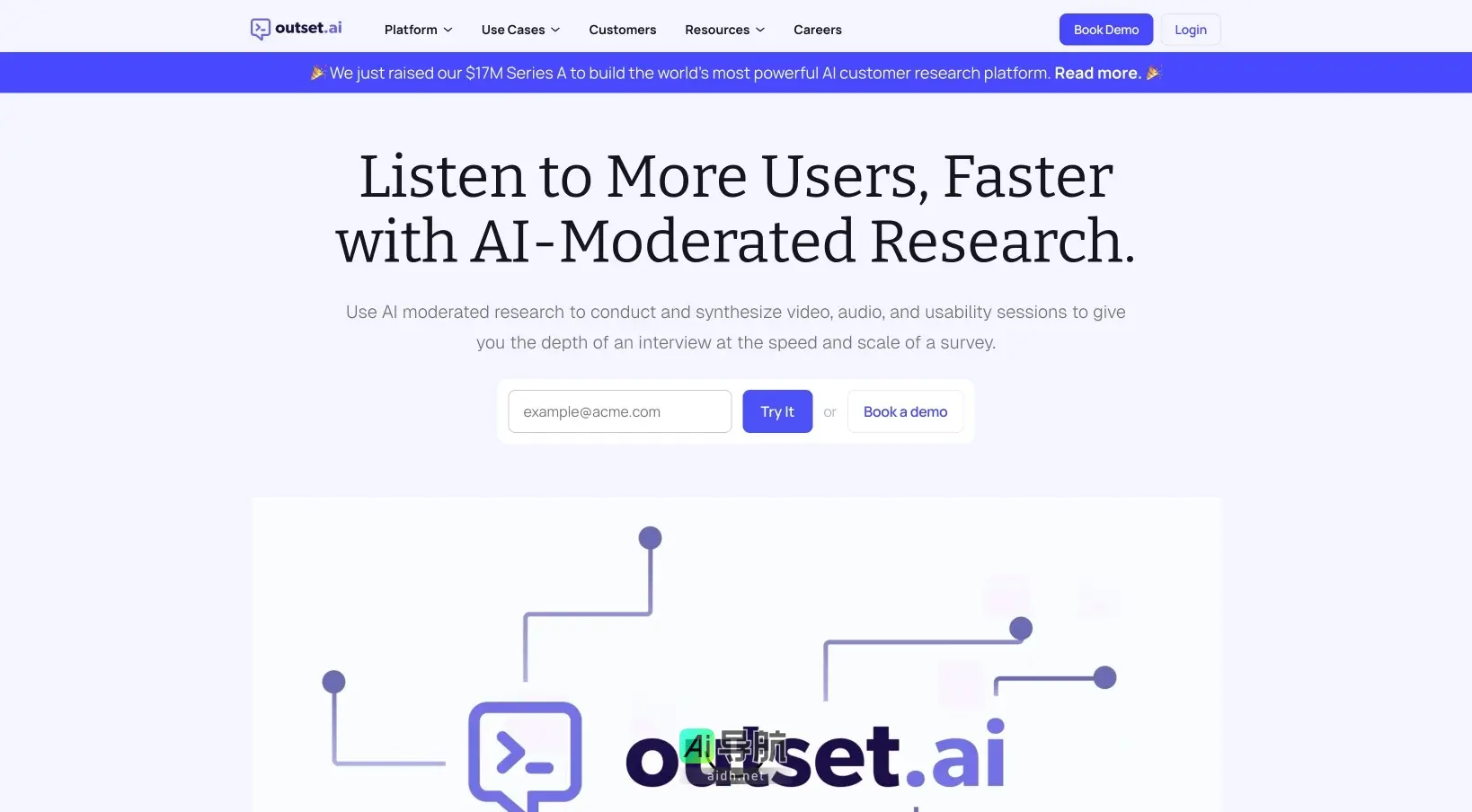 Outset AI 是一个利用人工智能加速用户研究、提供深度洞察的平台