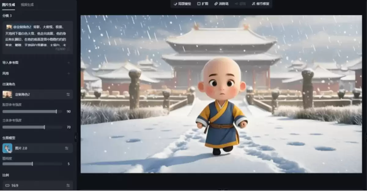 如何用AI制作一禅小和尚视频，三步学会！