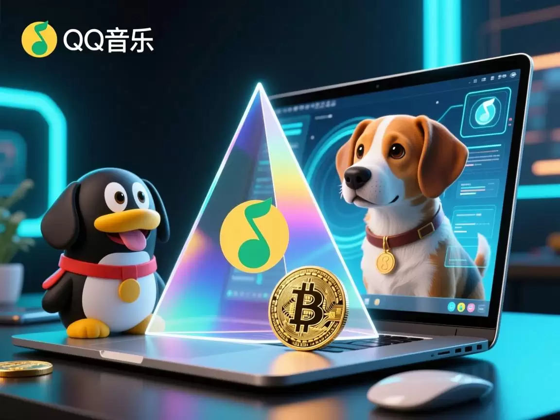 虚拟时代的三棱镜,QQ音乐、桌面狗与狗狗币的共生启示 虚拟时代的三棱镜,QQ音乐、桌面狗与狗狗币的共生启示