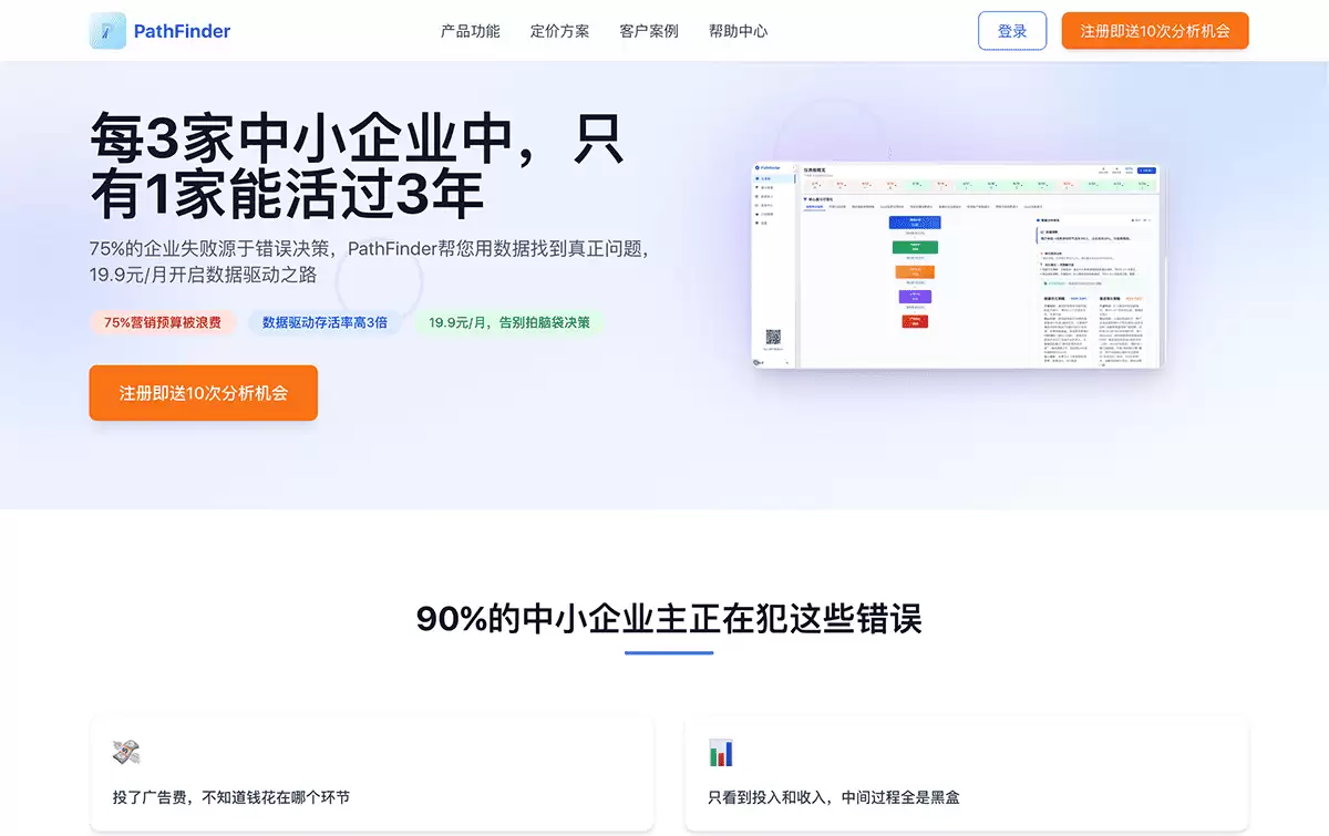 PathFinder-AI驱动的销售漏斗分析工具