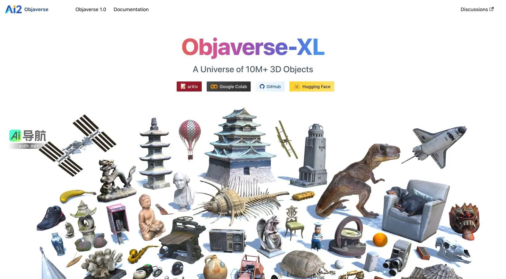Obja verse 是一个开放的3D对象数据库,提供超10M对象及强大的3D生成模型