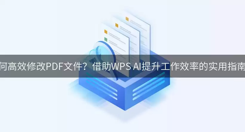 如何高效修改PDF文件?借助WPS AI提升工作效率的实用指南!