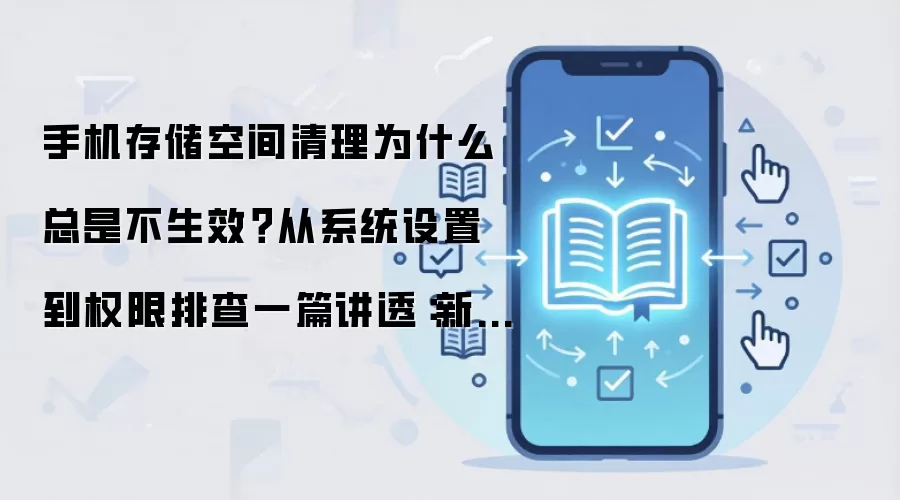 手机存储空间清理为什么总是不生效?从系统设置到权限排查一篇讲透:新手先看哪些关键点