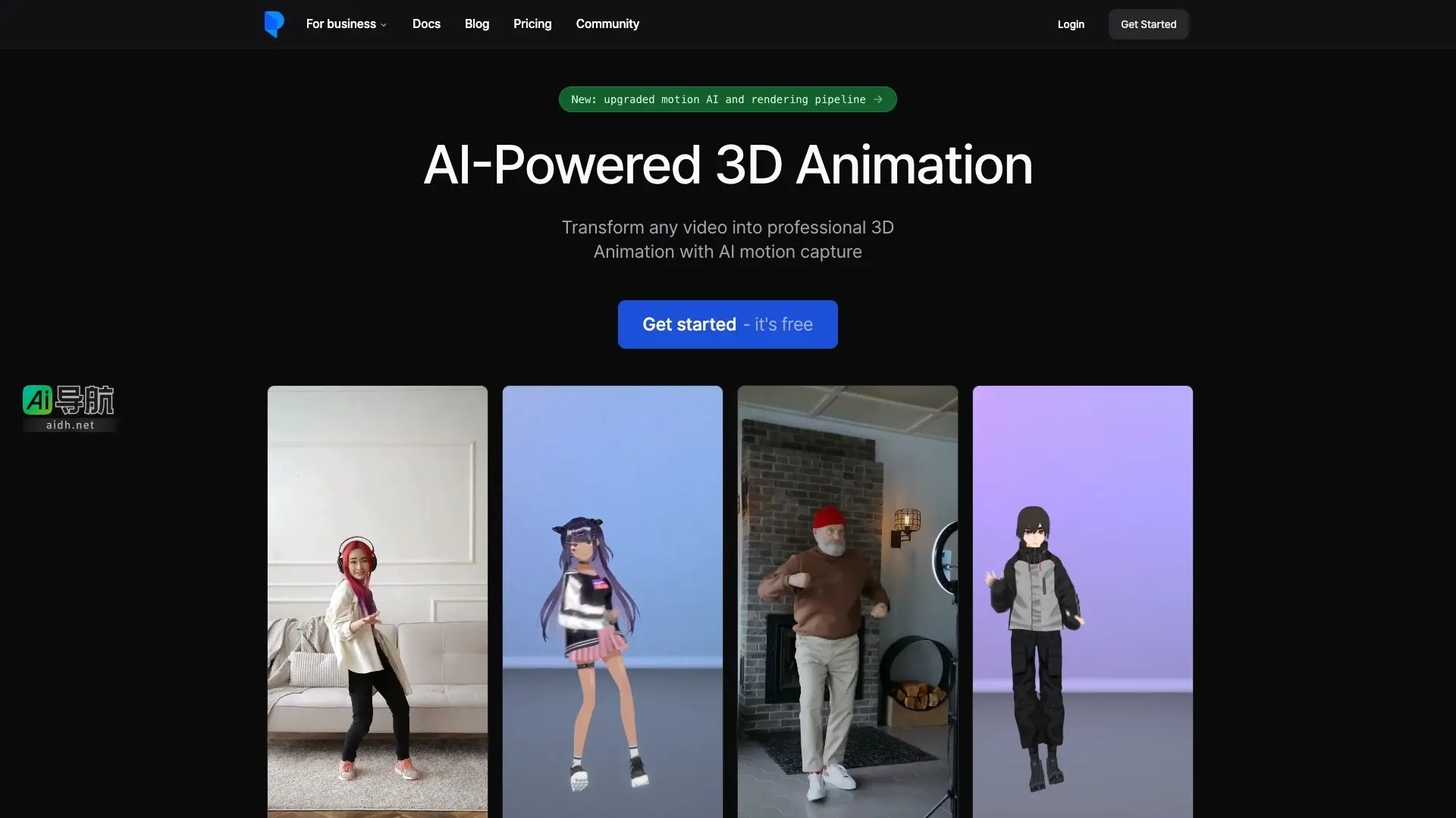 Plask Motion利用AI技术将视频快速转化为专业3D动画，简化动画制作流程