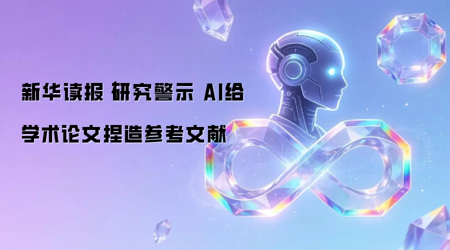 新华读报|研究警示 AI给学术论文捏造参考文献