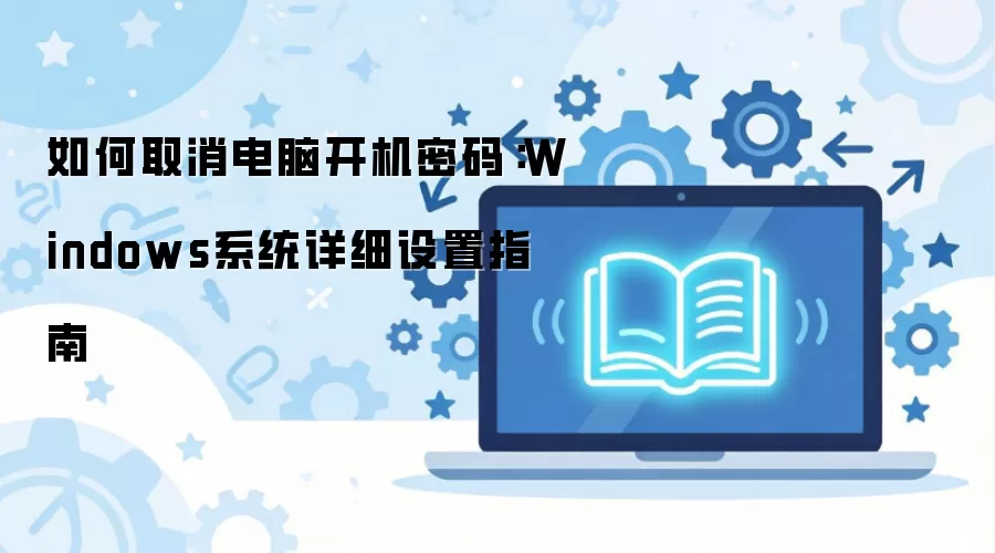 如何取消电脑开机密码：Windows系统详细设置指南