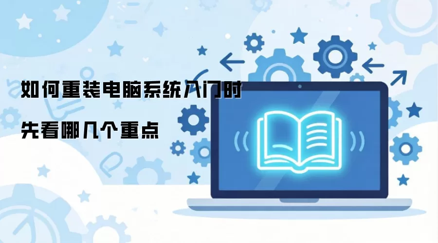 如何重装电脑系统入门时先看哪几个重点