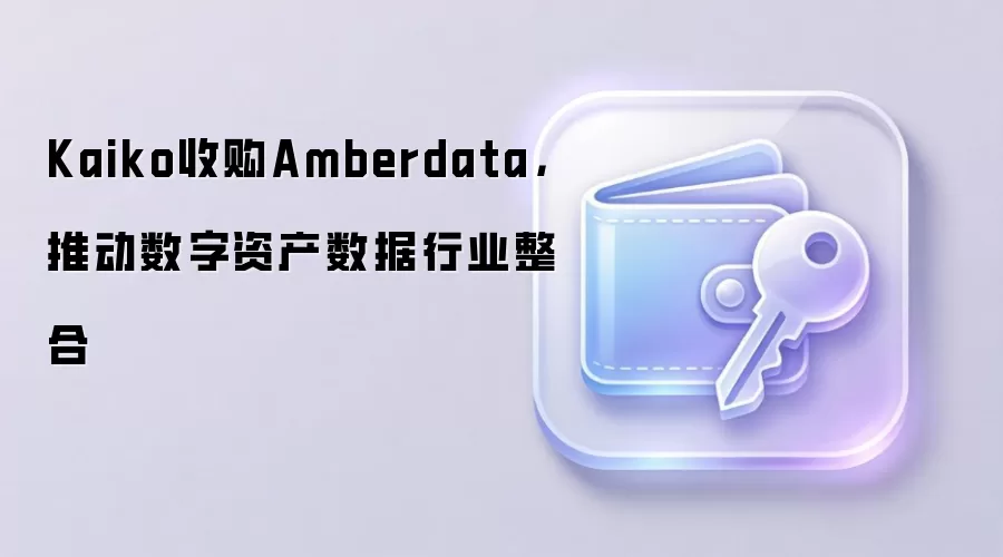 Kaiko收购Amberdata,推动数字资产数据行业整合