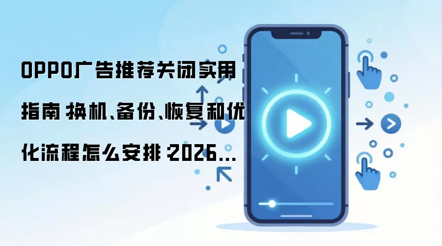 OPPO广告推荐关闭实用指南:换机、备份、恢复和优化流程怎么安排:2026年5月还有哪些新变化值得关注