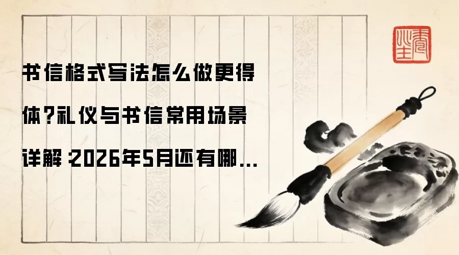 书信格式写法怎么做更得体?礼仪与书信常用场景详解:2026年5月还有哪些新变化值得关注