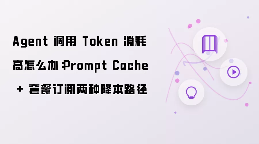 Agent 调用 Token 消耗高怎么办：Prompt Cache + 套餐订阅两种降本路径