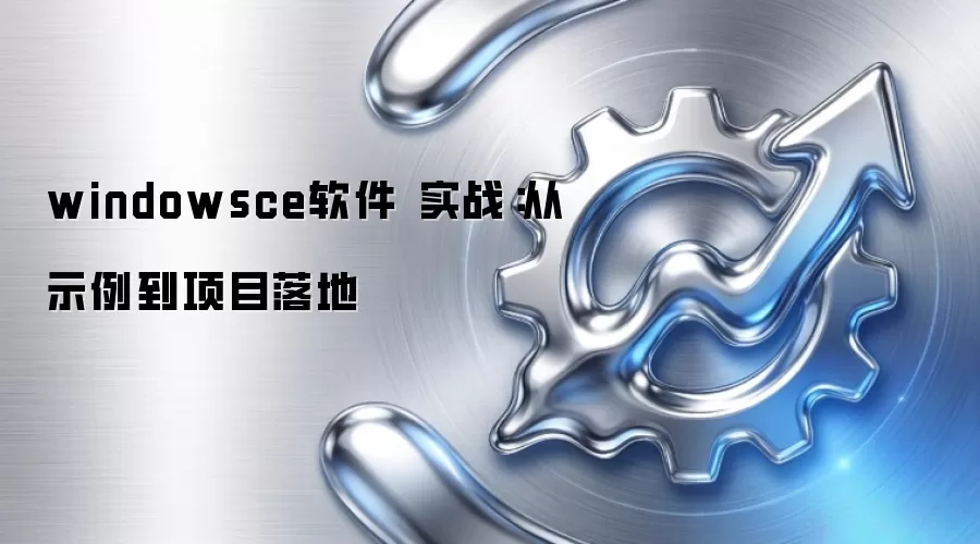 windowsce软件 实战:从示例到项目落地