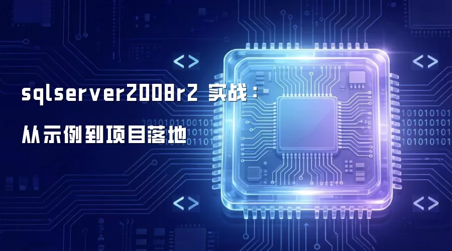 sqlserver2008r2 实战：从示例到项目落地