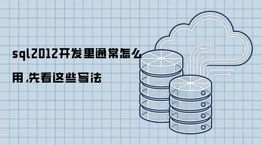 sql2012开发里通常怎么用,先看这些写法