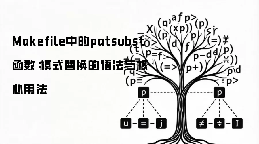 Makefile中的patsubst函数:模式替换的语法与核心用法