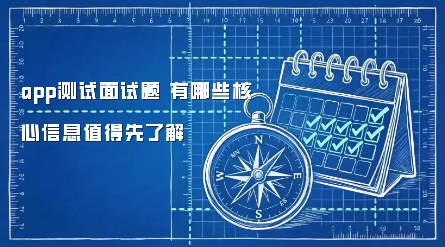 app测试面试题 有哪些核心信息值得先了解
