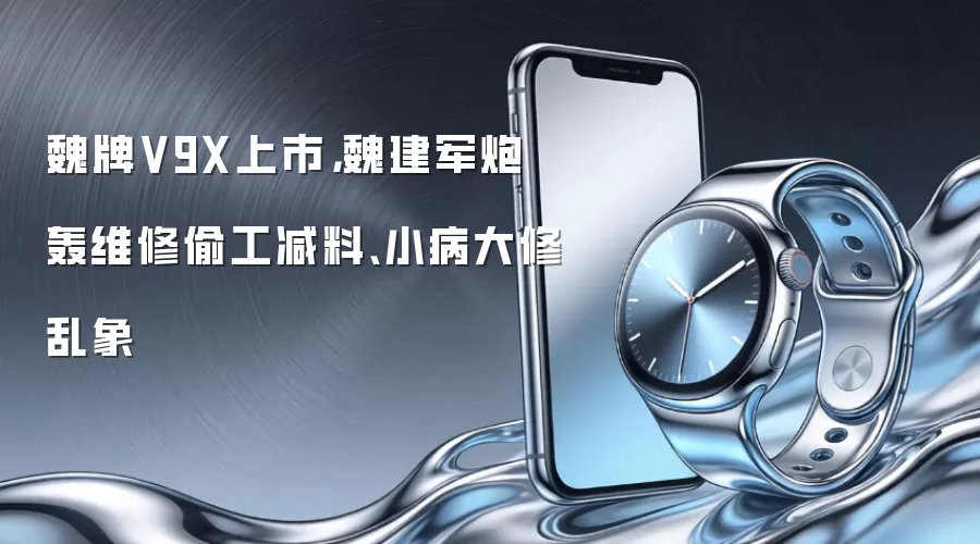 魏牌V9X上市，魏建军炮轰维修偷工减料、小病大修乱象