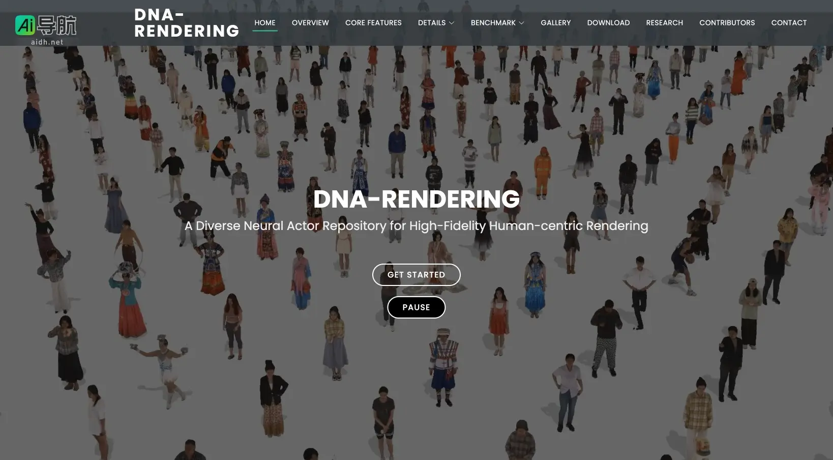 DNA -Rendering是一个高保真、多样化的人体渲染神经网络资源库