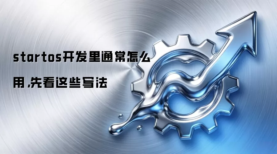startos开发里通常怎么用,先看这些写法