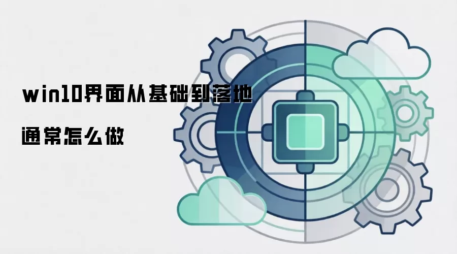 win10界面从基础到落地通常怎么做