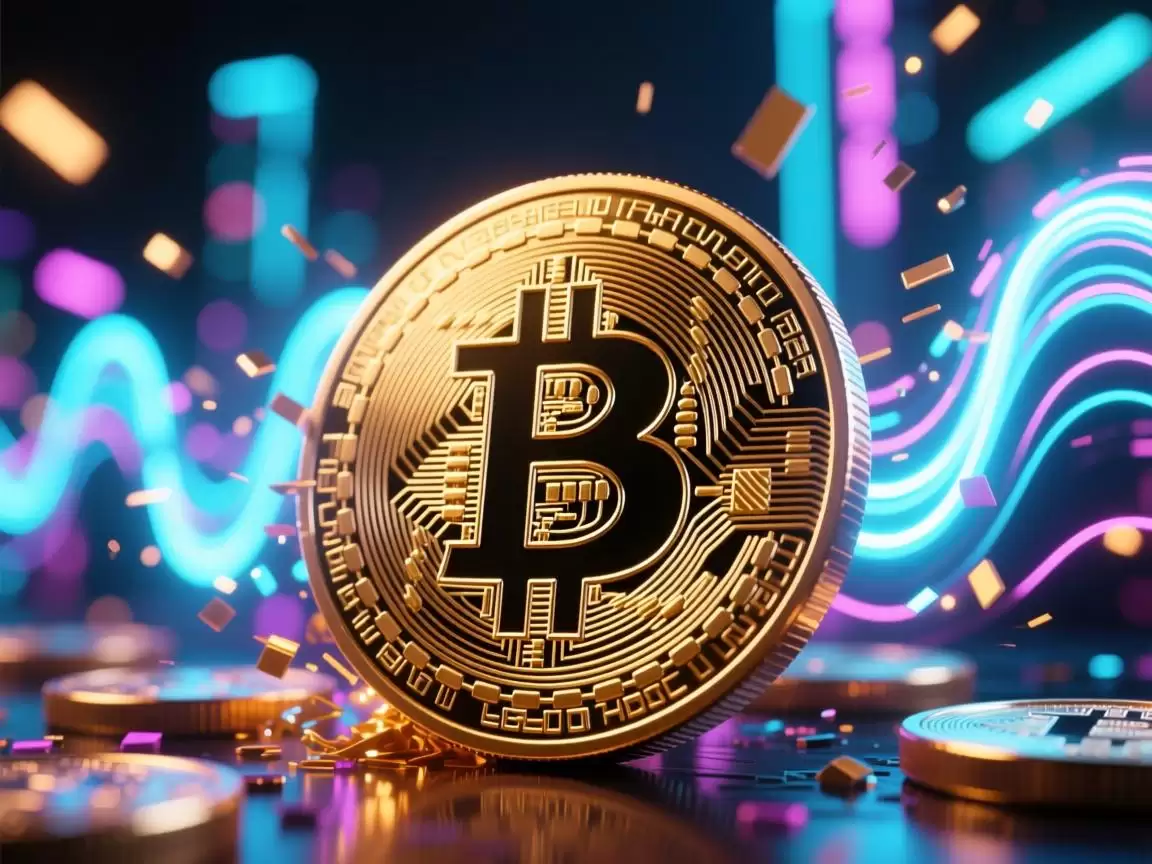 狗狗币动感光波，当加密狂欢撞上赛博迷幻