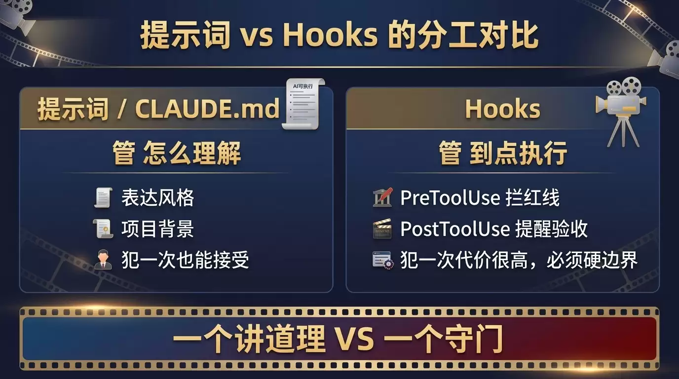 Claude Code Hooks 新手指南：8 个检查点怎么用