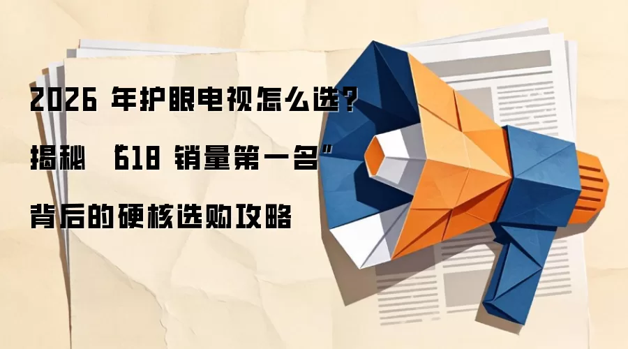 2026 年护眼电视怎么选?揭秘 “618 销量第一名” 背后的硬核选购攻略