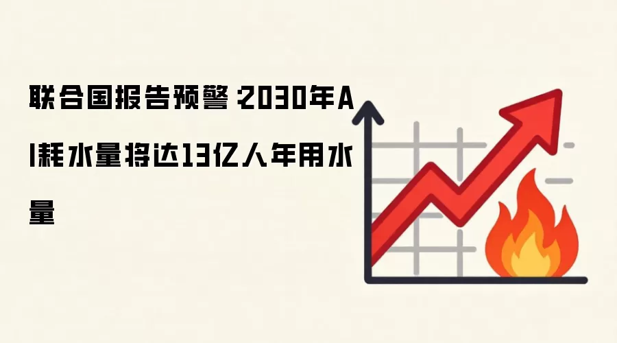 联合国报告预警:2030年AI耗水量将达13亿人年用水量