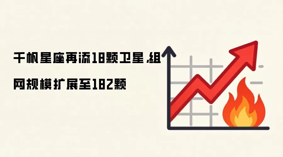 千帆星座再添18颗卫星,组网规模扩展至182颗
