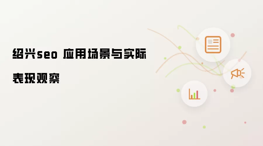 绍兴seo 应用场景与实际表现观察