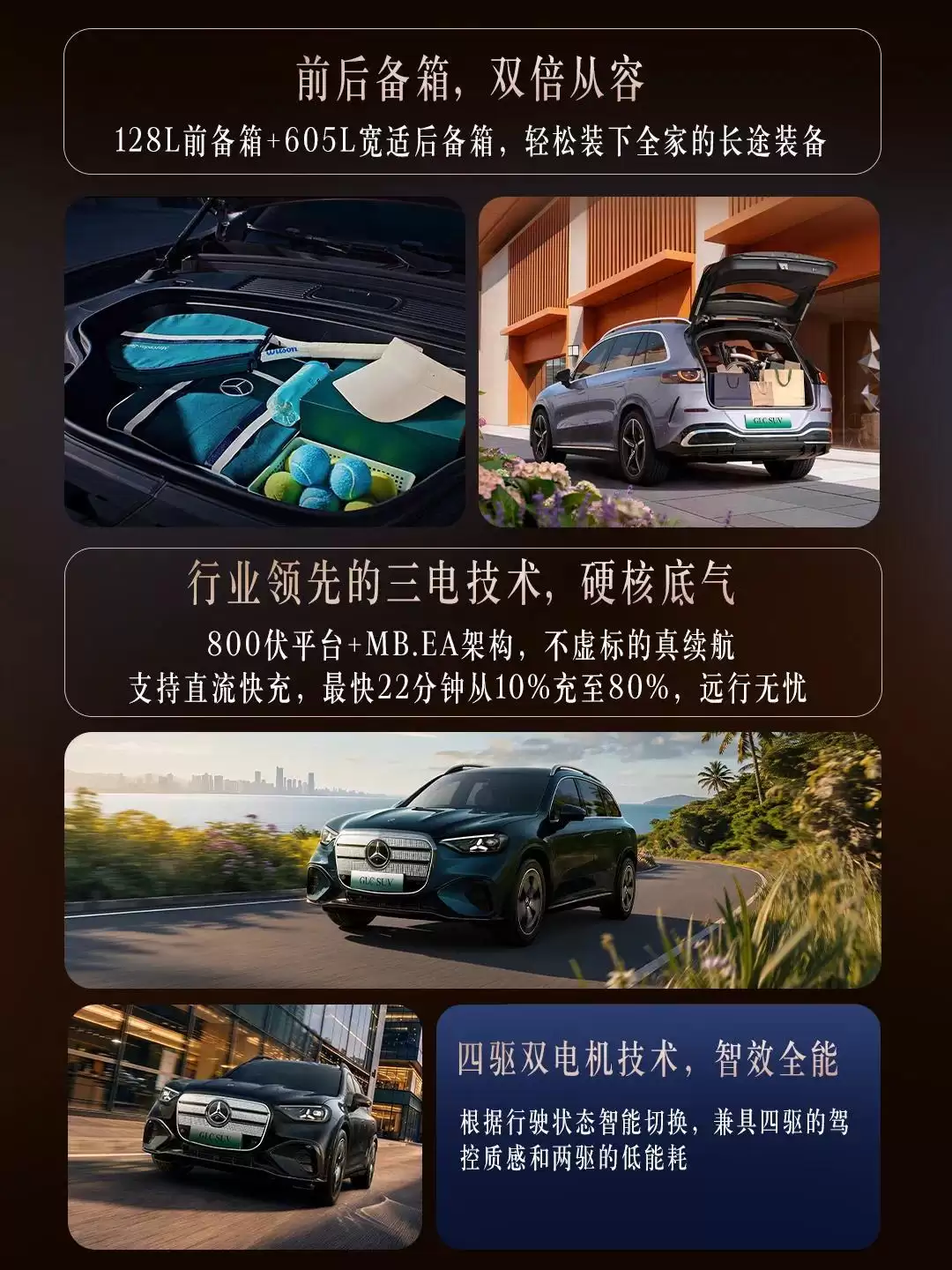 全新奔驰纯电GLC SUV开启预售：MBUX超联屏、星徽全景式天幕，34.9万元起